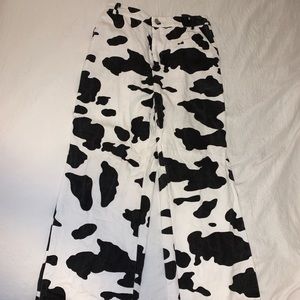 SHEIN wide leg cow pants!!! So cute